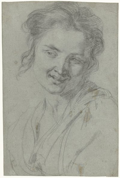 Studie einer lachenden Frau von Johann Liss