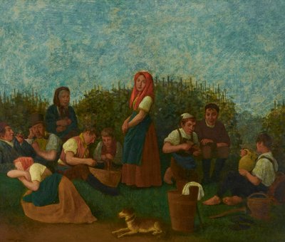 Rast im Weinberg (Familie Schreiber) von Johann Michael Neder