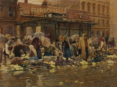 Marktmotiv auf der Haide von Johann Nepomuk Geller