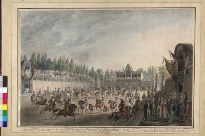Karussell in Laxenburg von Johann Nepomuk Hoechle