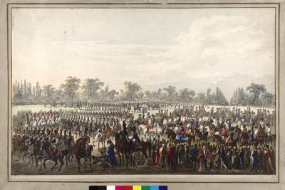 Parade während des Wiener Kongresses von Johann Nepomuk Hoechle