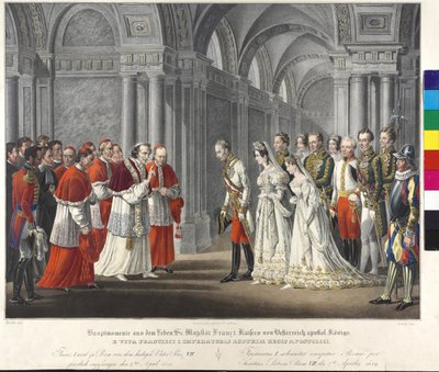 Empfang beim Papst 1819 von Johann Nepomuk Hoechle