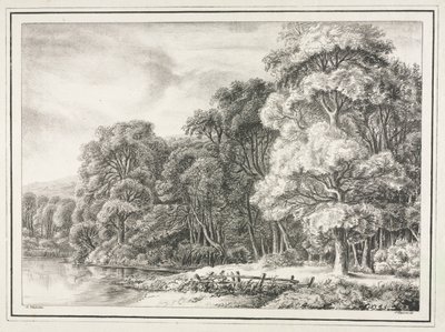 Waldlandschaft mit See, 1811-1816 von Johann Nepomuk Strixner