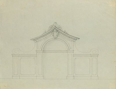 Brunnenanlage im Pfirsichgarten des Oberen Belvederes von Johann Peter Krafft