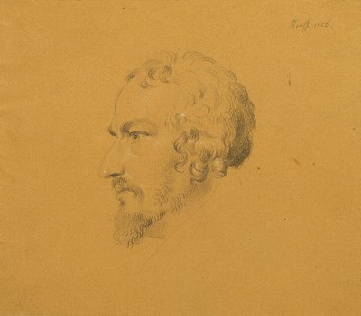 Studie eines bärtigen Mannes von Johann Peter Krafft