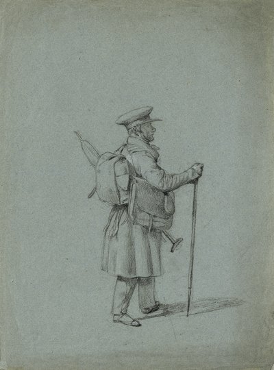 Studie eines reisenden Malers von Johann Peter Krafft