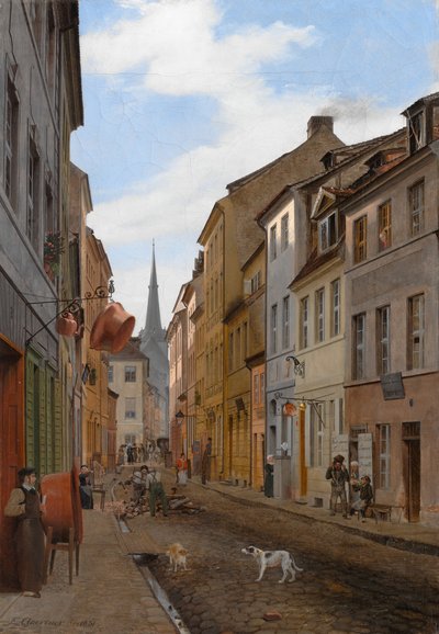 Parochialstraße in Berlin, 1831 von Johann Philipp Eduard Gartner