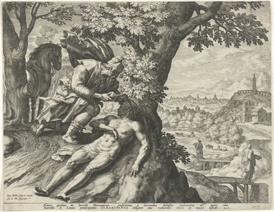 Gleichnis vom barmherzigen Samariter von Johann Sadeler (I)