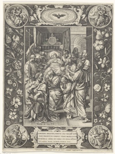 Sterbebett von Maria von Johann Sadeler (I)