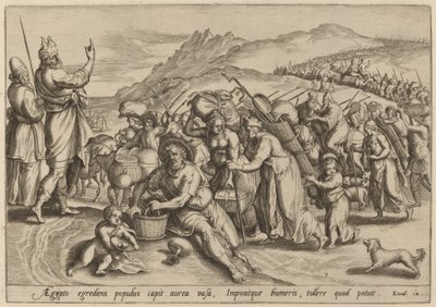 Der Auszug aus Ägypten von Johann Sadeler I