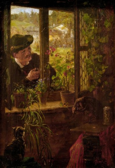 Am Fenster von Johann Sperl