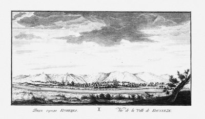 Ansicht von Kusnezki, ca. 1735 von Johann Wilhelm Lürsenius