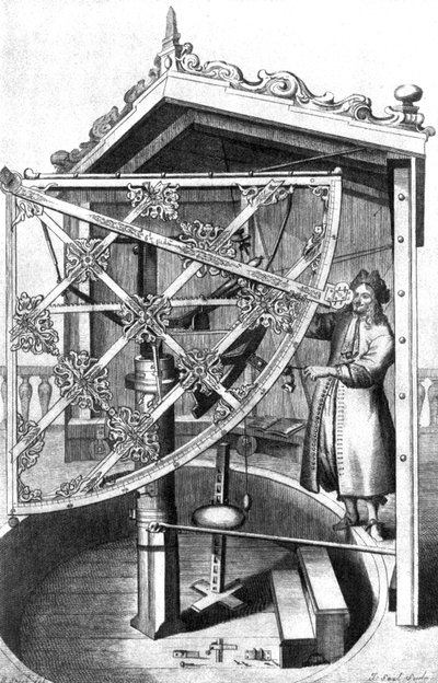 Astronom in seinem Observatorium von Johannes Hevelius