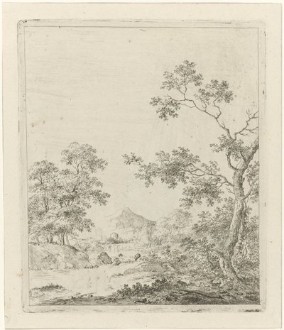 Landschaft mit Fischer von Johannes Janson