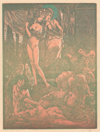 Neun fantastische Frauenfiguren von Johannes Josephus Aarts (signed by artist)