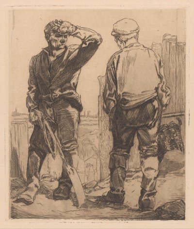 Zwei Arbeiter von Johannes Josephus Aarts