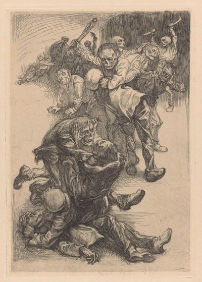 Kämpfende Monster von Johannes Josephus Aarts