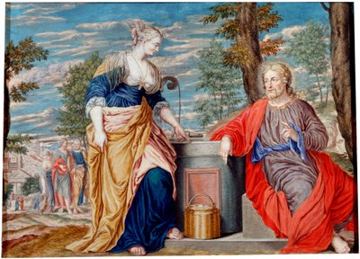 Christus und die Samariterin am Jakobsbrunnen von Johannes Koenig