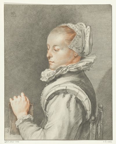 Porträt einer jungen Frau von Johannes Kornlein