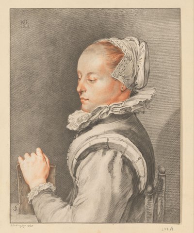 Porträt einer jungen Frau von Johannes Kornlein