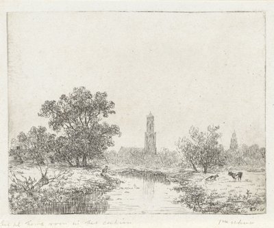 Ansicht von Utrecht(?) von Johannes Pieter van Wisselingh