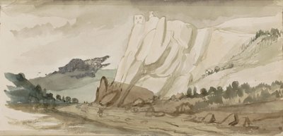 Berglandschaft mit Felsen von Johannes Tavenraat