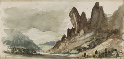 Berglandschaft in Thüringen von Johannes Tavenraat