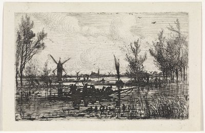 Holländische Landschaft von Johannes Tavenraat