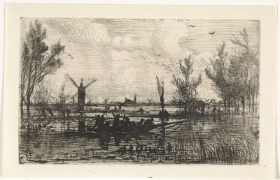 Holländische Landschaft von Johannes Tavenraat