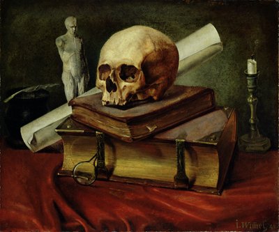 Vanitas, Stillleben, 1842 von Johannes Wimmel