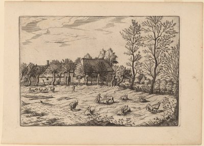 Bauernhof von Johannes and Lucas van Doetechum after Master of the Small Landscapes