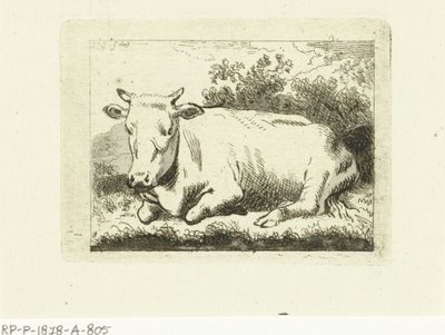 Liegende Kuh von Johannes van Cuylenburgh