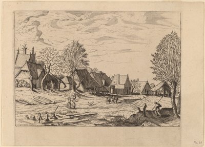 Dorfstraße von Johannes van Doetechum, the Elder and Lucas