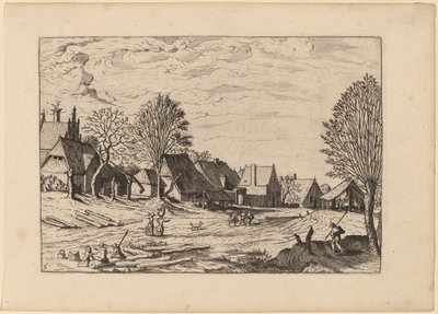 Dorfstraße von Johannes van Doetechum, the Elder and Lucas
