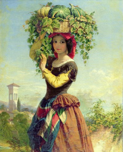 Ein italienischer Obstverkäufer von John Adam P. Houston