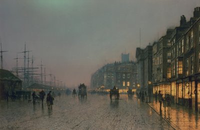 Liverpool Docks von Wapping, ca. 1870 von John Atkinson Grimshaw