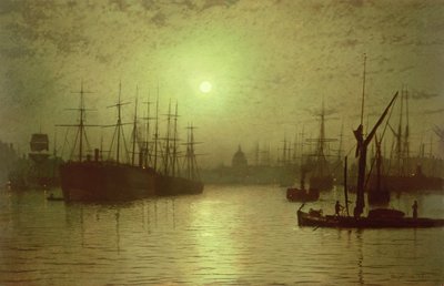 Abenddämmerung über der Themse von John Atkinson Grimshaw