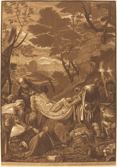 Die Grablegung von John Baptist Jackson after Jacopo Bassano