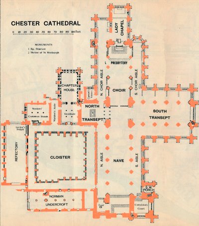 Kathedrale von Chester von John Bartholomew