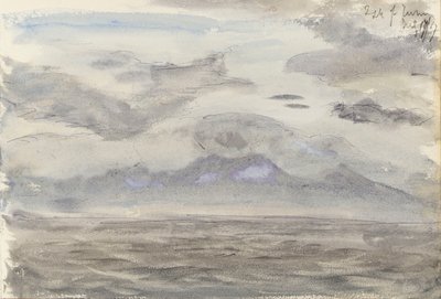 Meereslandschaft mit bewölktem Himmel von John Brett