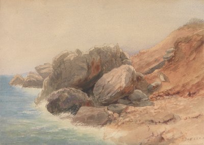 Studie von Felsen von John Brett