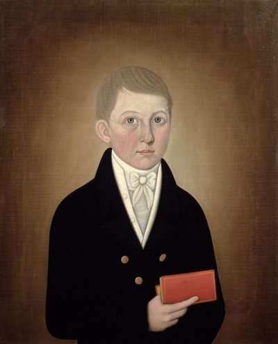 Junge mit einem Buch, ca. 1810 von John Brewster