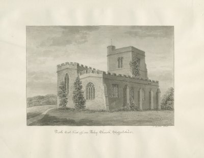 Arley Kirche: Sepiazeichnung, 1846 von John Buckler