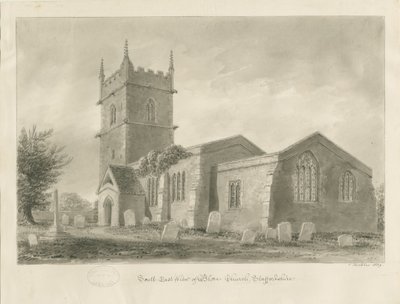 Blore Kirche von John Buckler