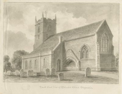 Blymhill Kirche: Sepia-Zeichnung von John Buckler