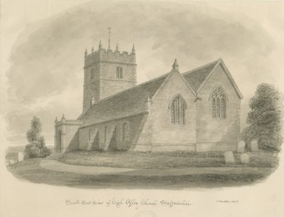 High Offley Kirche von John Buckler