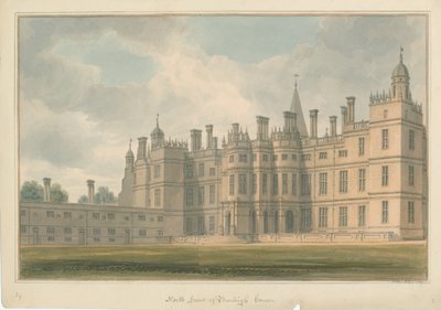 Burleigh House, Northamptonshire von John Buckler