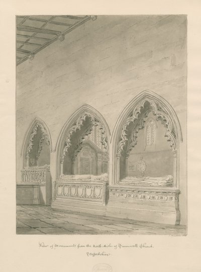 Tamworth Kirche - Denkmäler von John Buckler