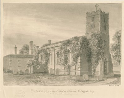 Kirche von Weston-under-Lizard von John Buckler