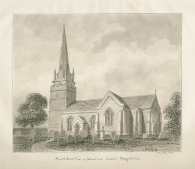 Wombourne Kirche von John Buckler